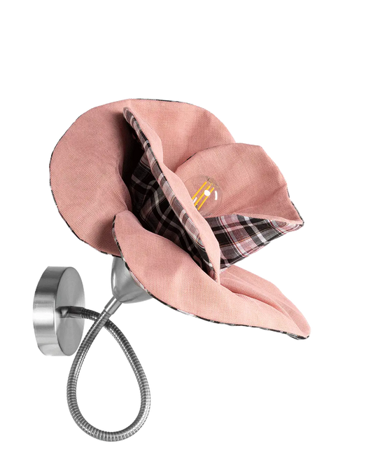 Pink Checked Poppy | Luminous Botanica pentant