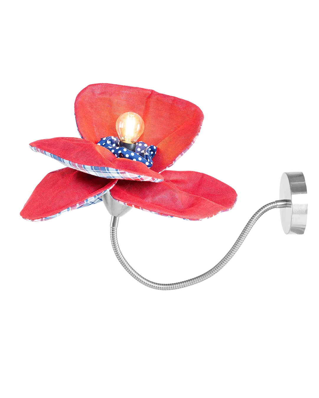 Red Checked Poppy | Luminous Botanica pentant