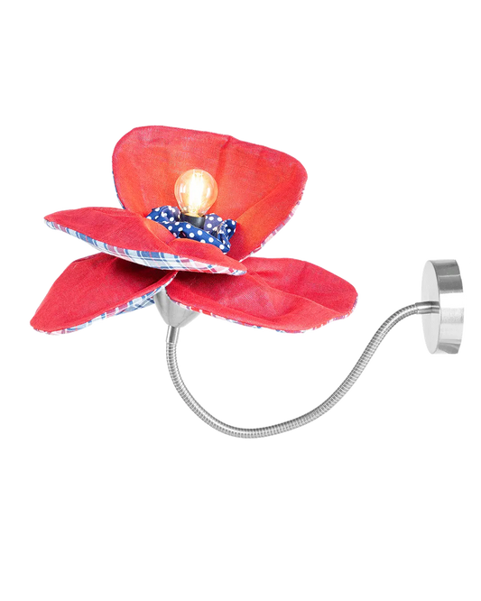 Red Checked Poppy | Luminous Botanica pentant