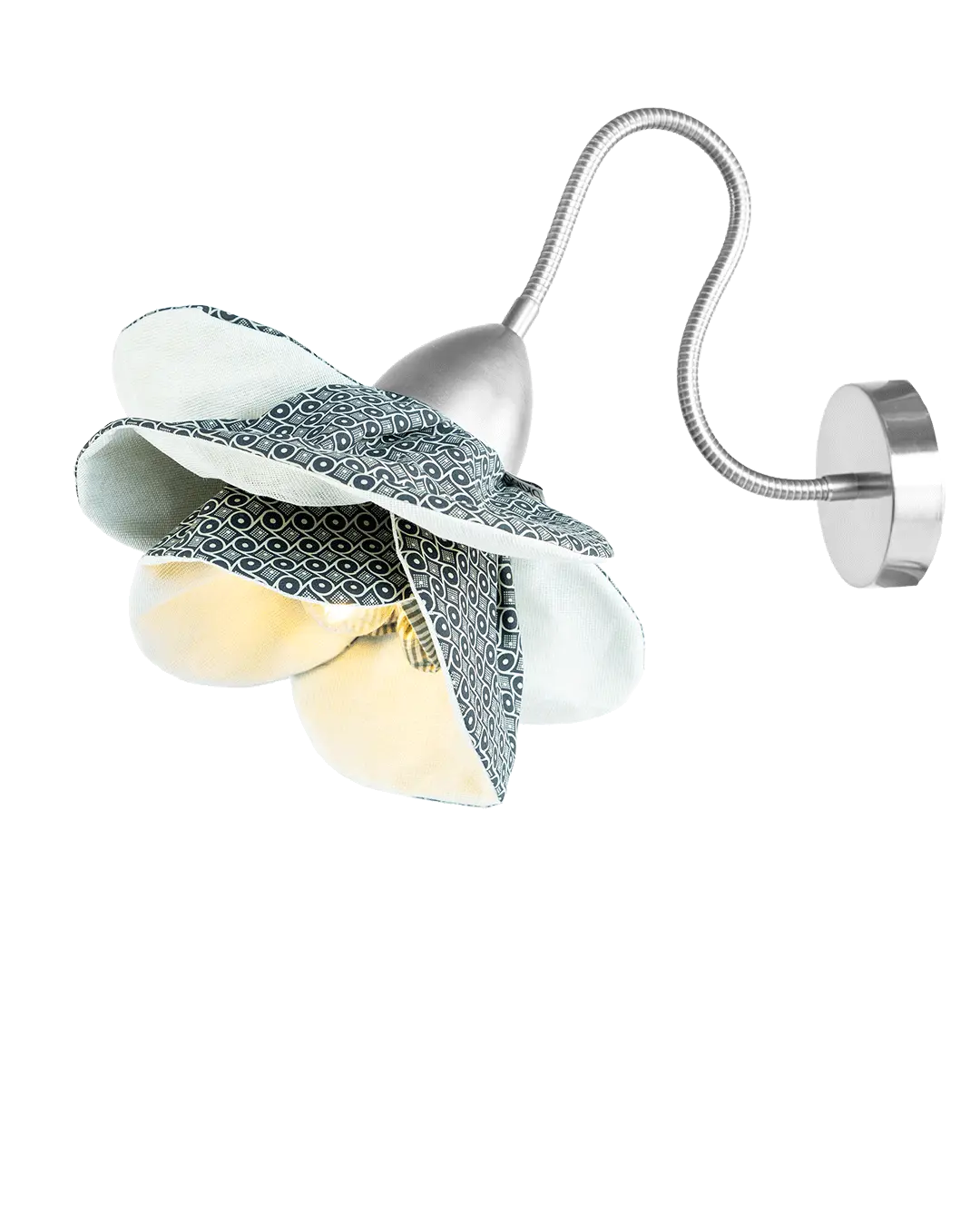Round and Square Poppy | Luminous Botanica wall lamp